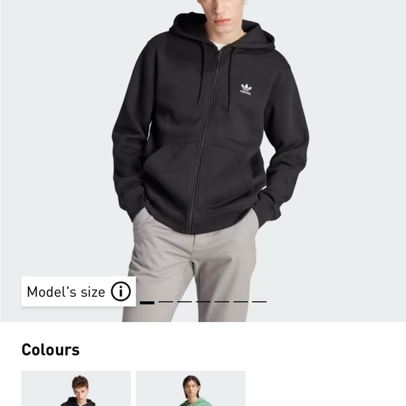 Adidas men’s sweatsuit size XL (zip up hoodie and cargo sweatpants) new with tag - Picture 2 of 3